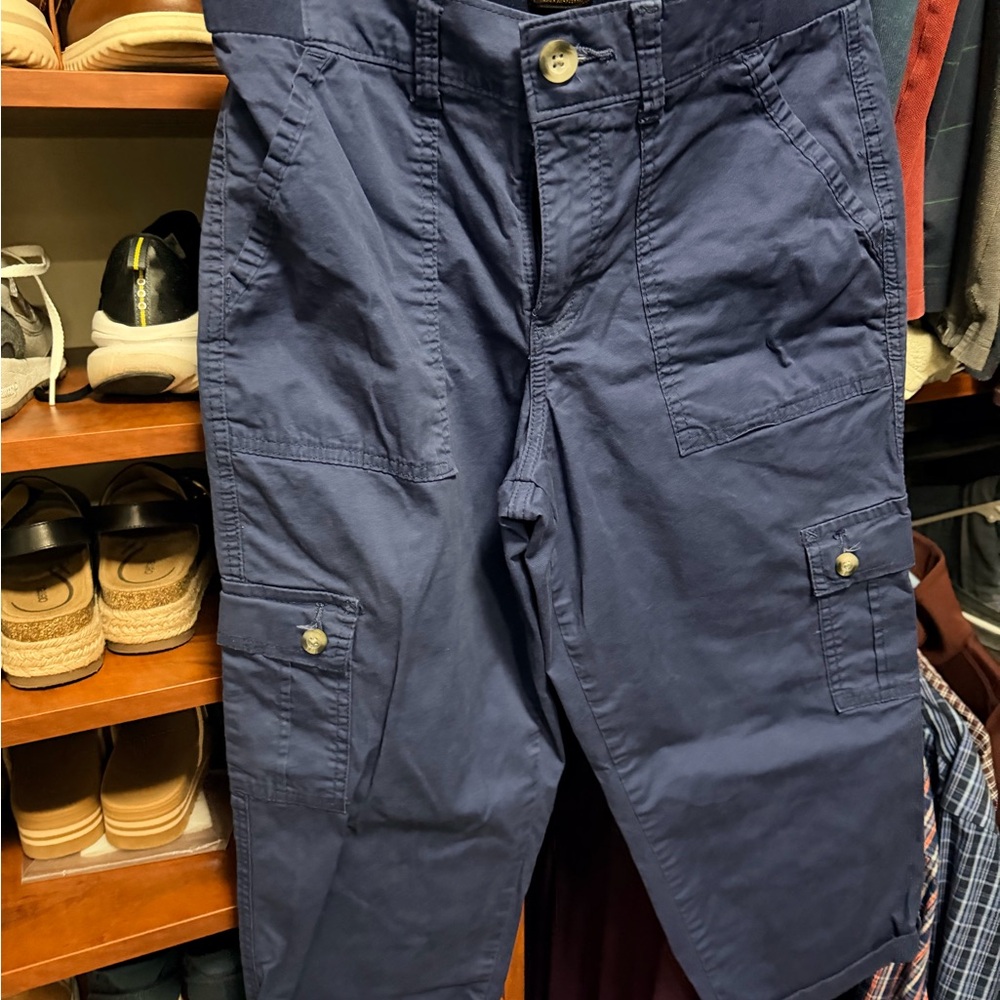 Women’s Navy Cargo Pants - Comfort Fit